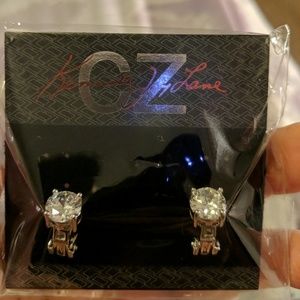 💎CZ byKenneth Jay Lane 💎 clip on solitaires
